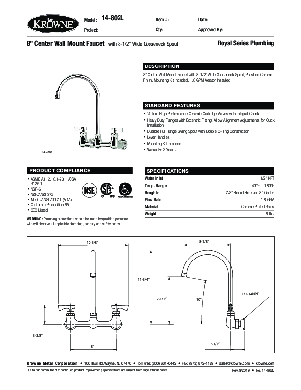 Cutsheet