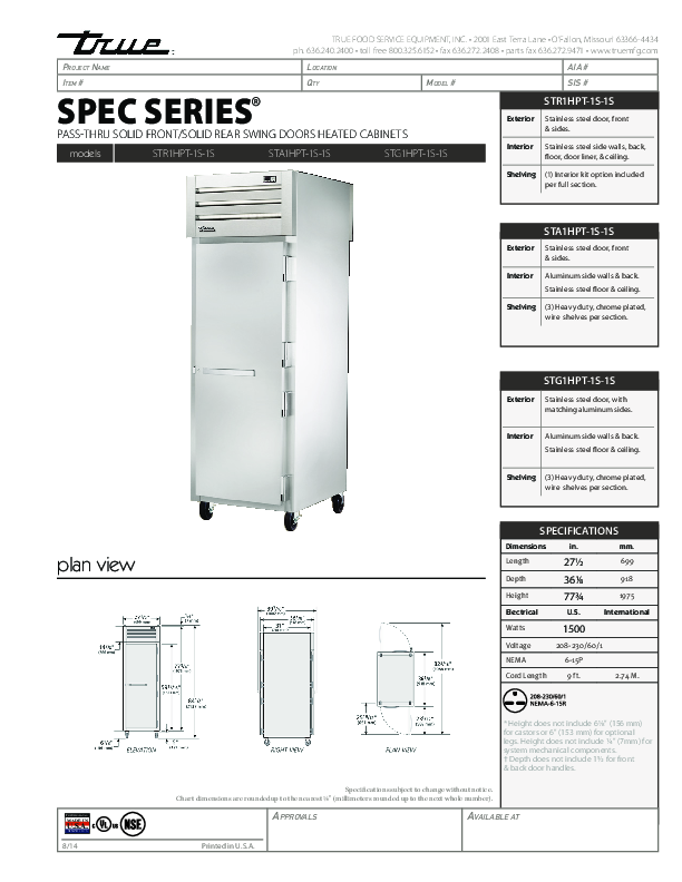 Cutsheet