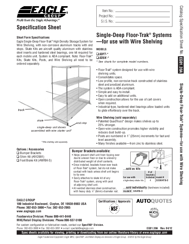 Cutsheet