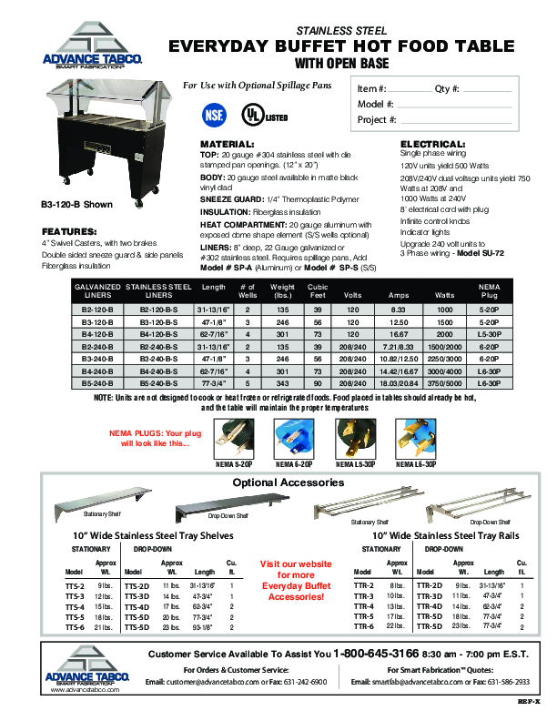 Cutsheet