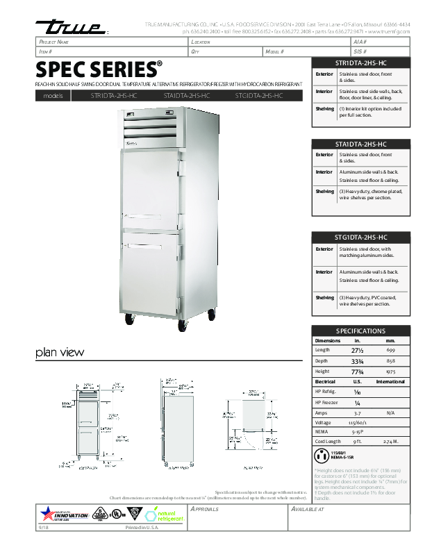 Cutsheet