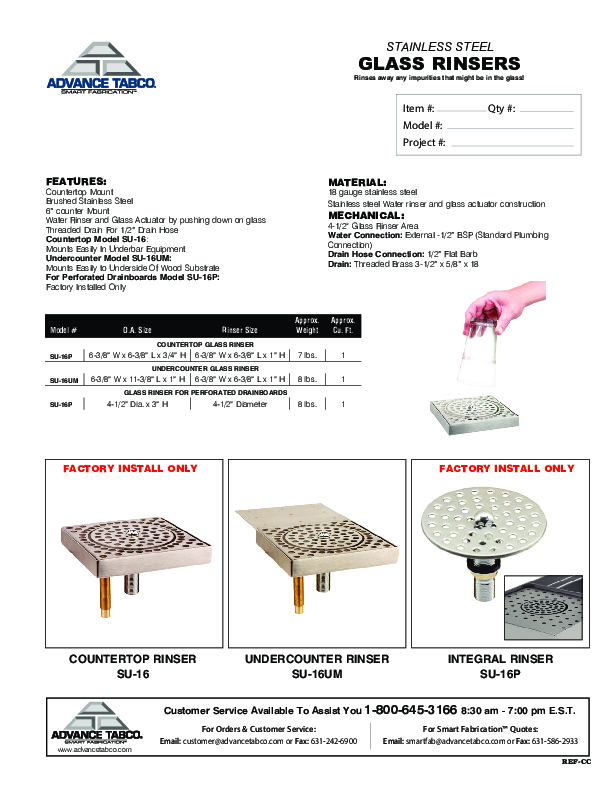 Cutsheet