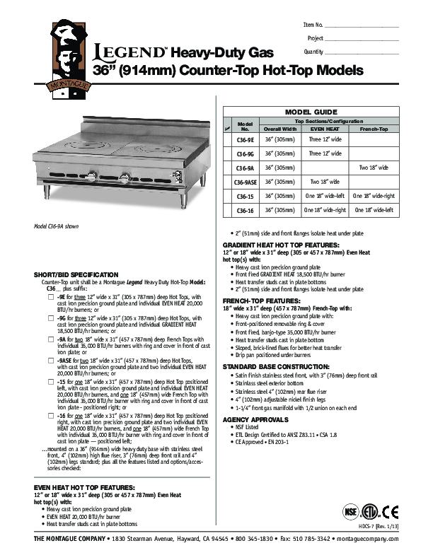 Cutsheet