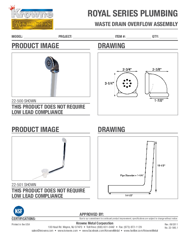 Cutsheet