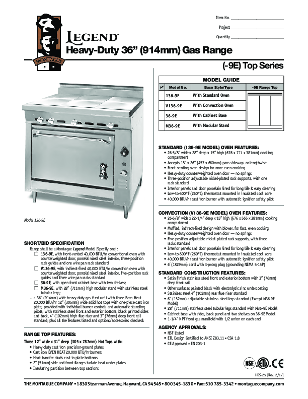 Cutsheet