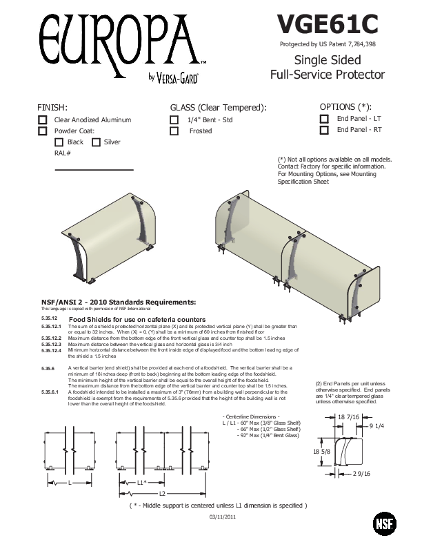 Cutsheet