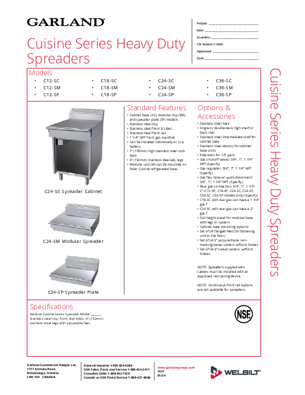 Cutsheet