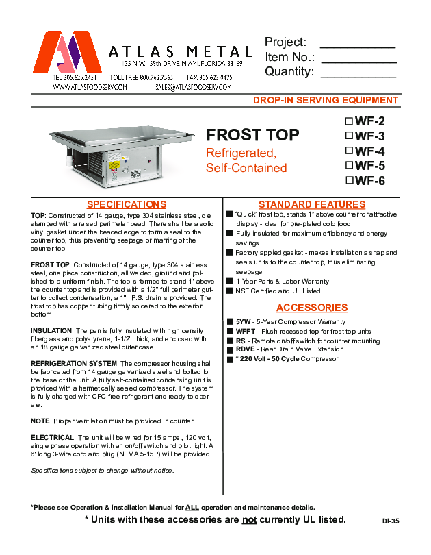 Cutsheet