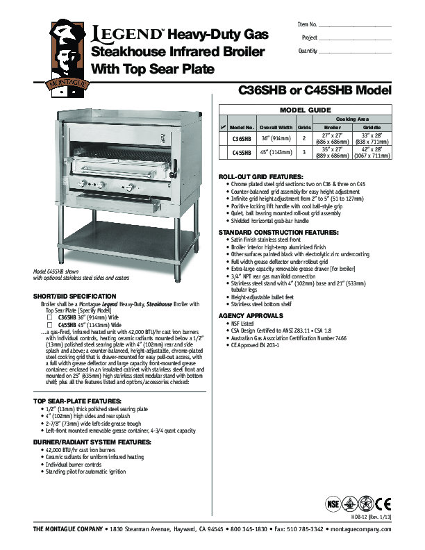 Cutsheet