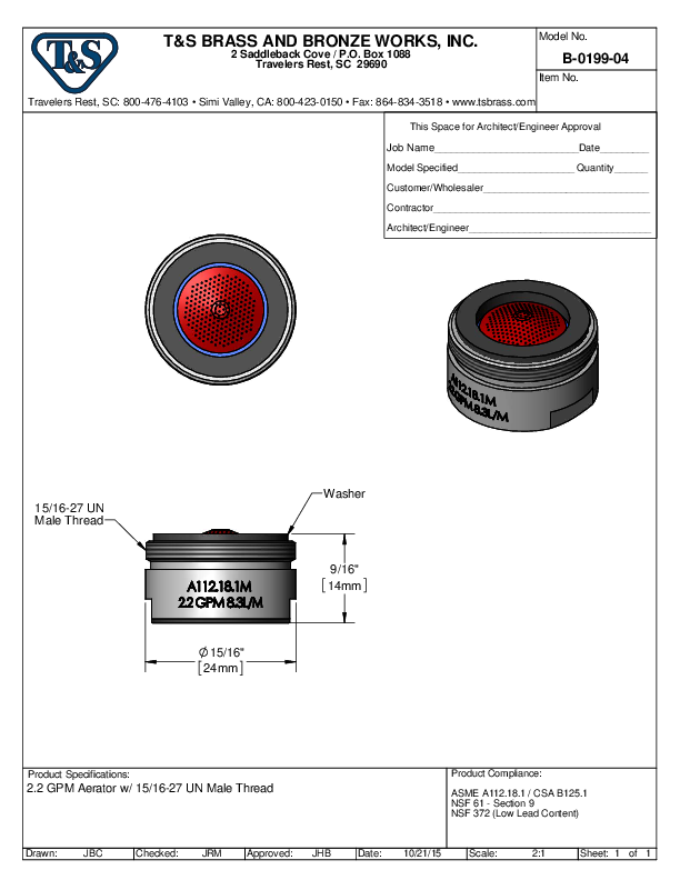 Cutsheet