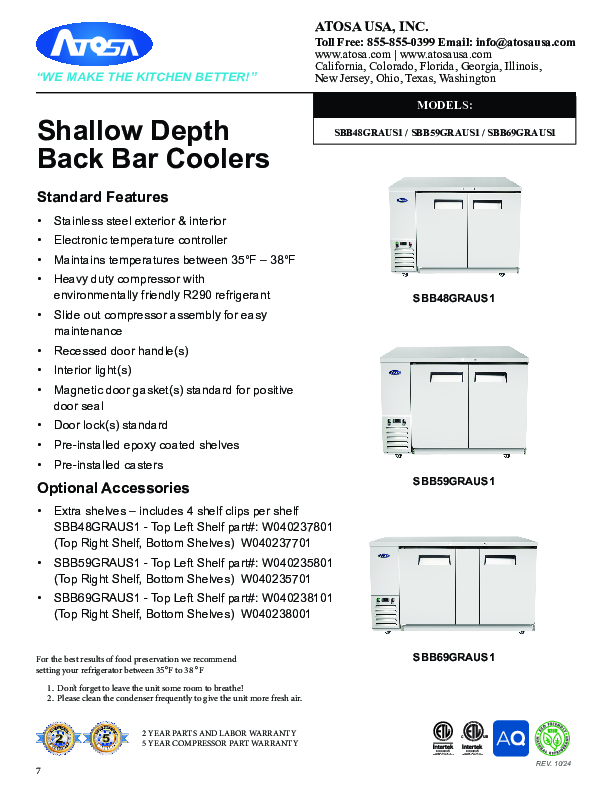 Cutsheet