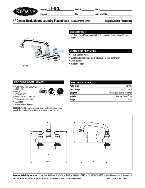 Cutsheet