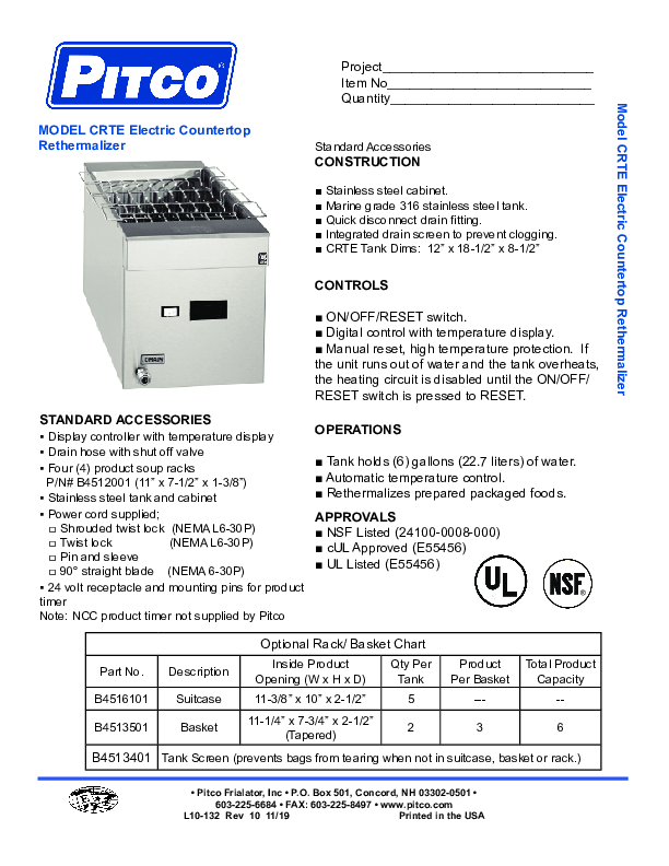 Cutsheet