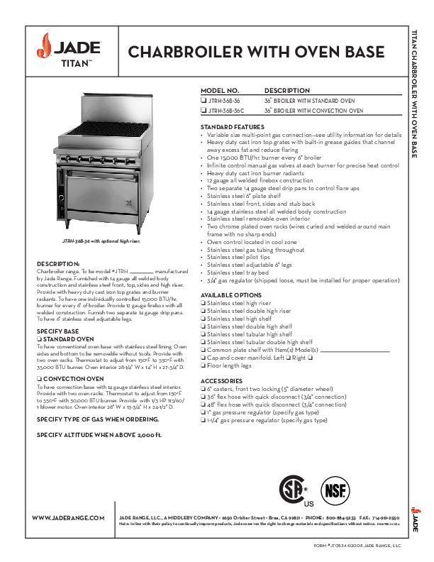 Cutsheet