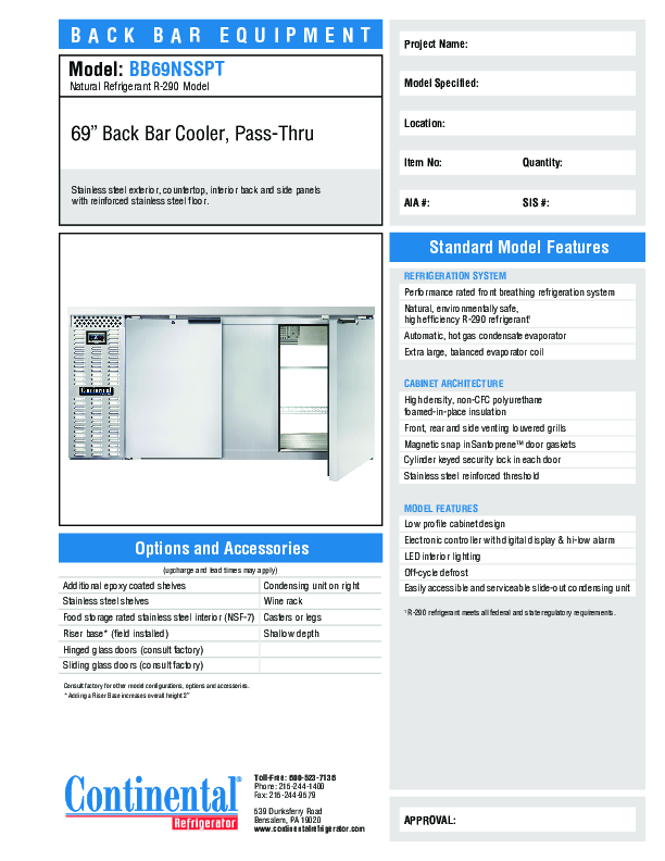 Cutsheet