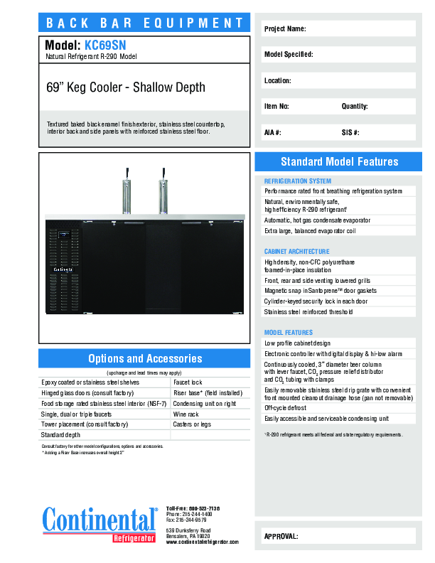 Cutsheet