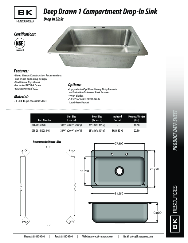 Cutsheet