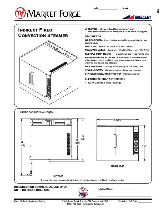 Cutsheet