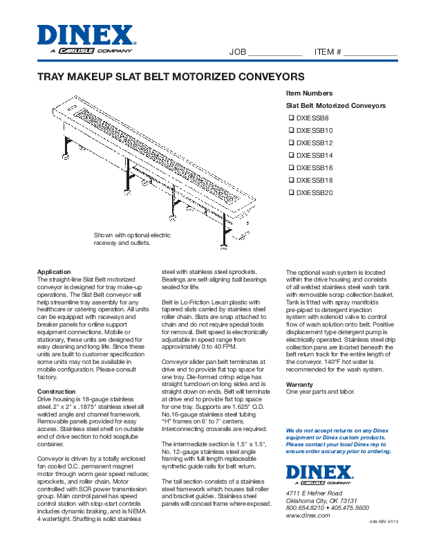 Cutsheet