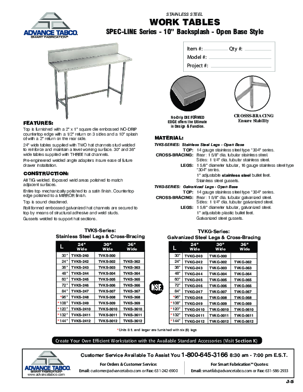 Cutsheet