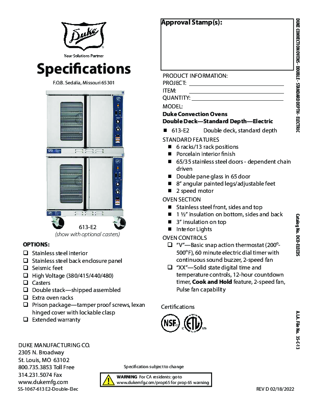 Cutsheet