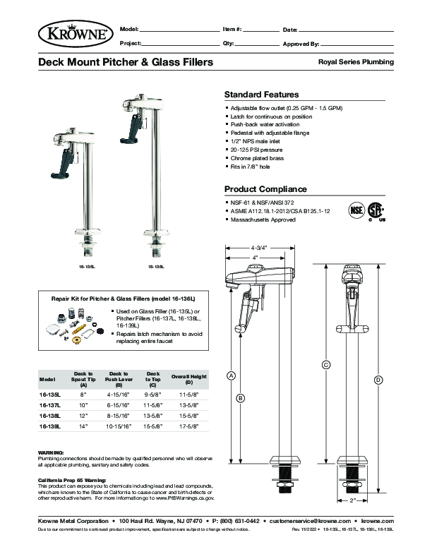 Cutsheet