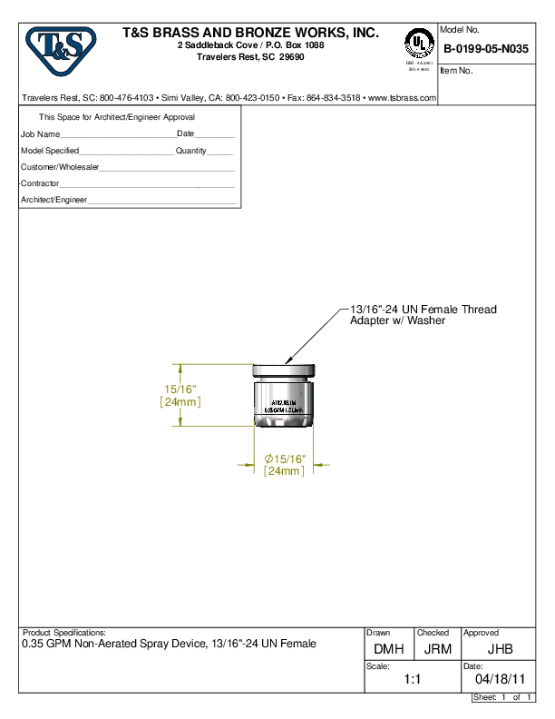 Cutsheet