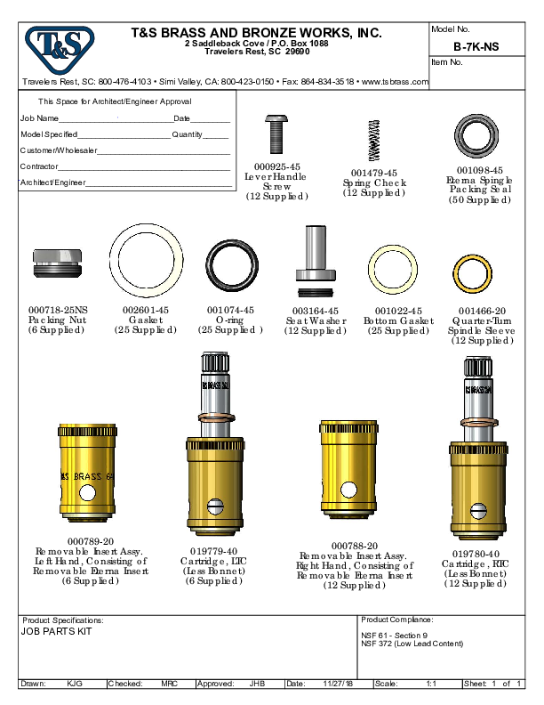 Cutsheet