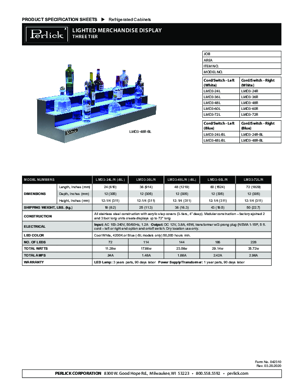 Cutsheet