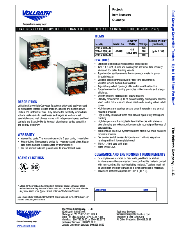 Cutsheet