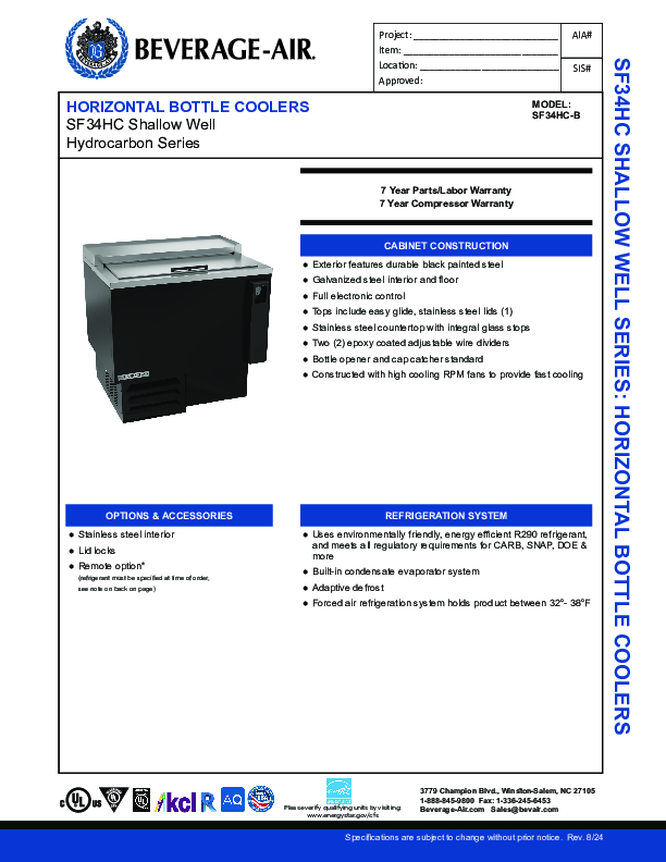 Cutsheet