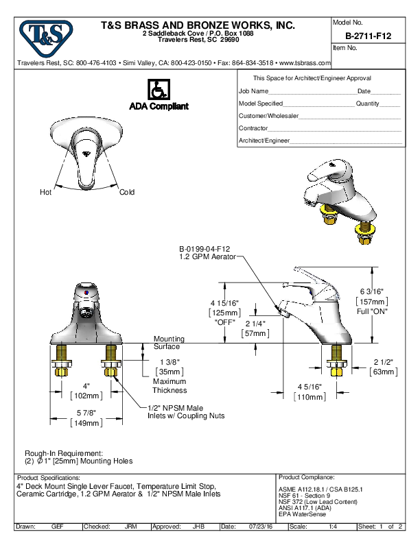 Cutsheet