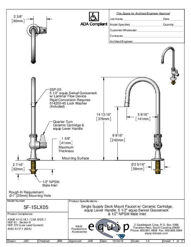 Cutsheet