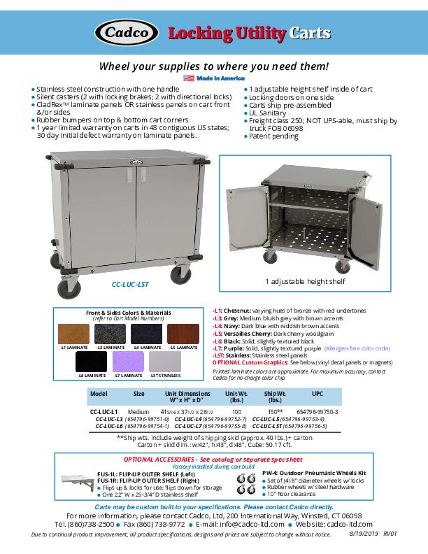 Cutsheet