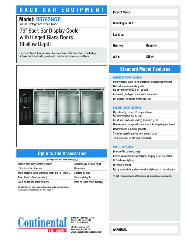 Cutsheet