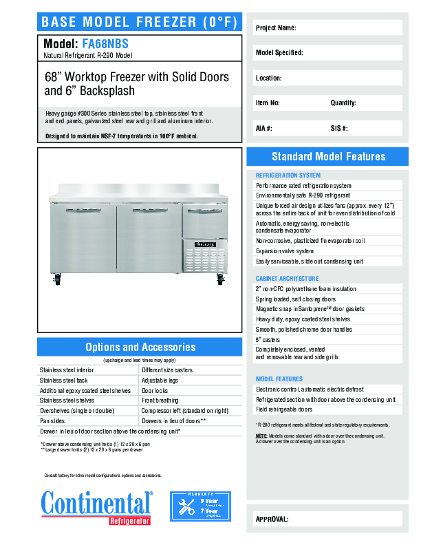 Cutsheet