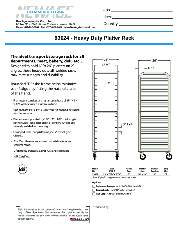 Cutsheet