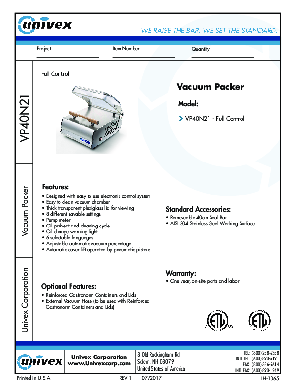 Cutsheet