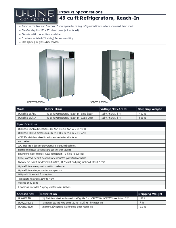 Cutsheet