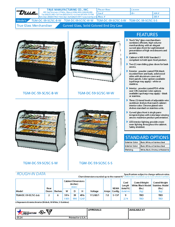 Cutsheet