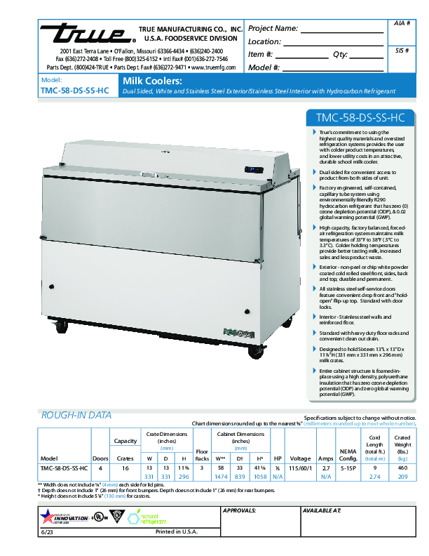 Cutsheet