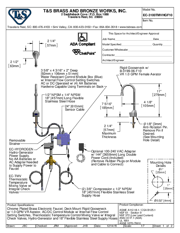 Cutsheet