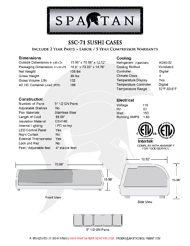 Cutsheet