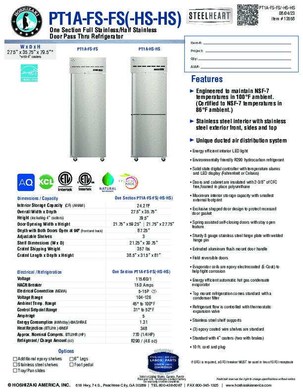 Cutsheet