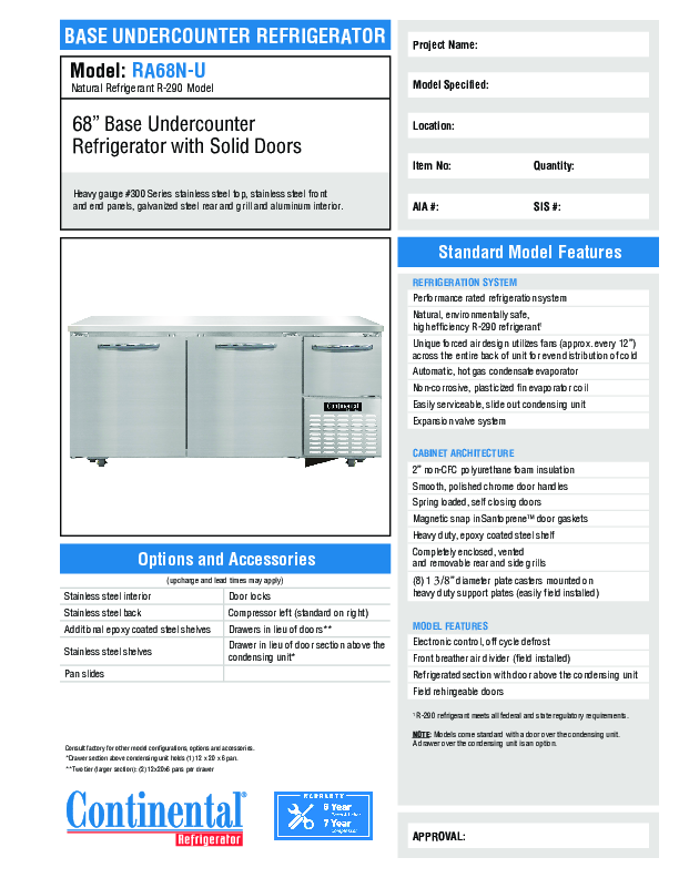 Cutsheet