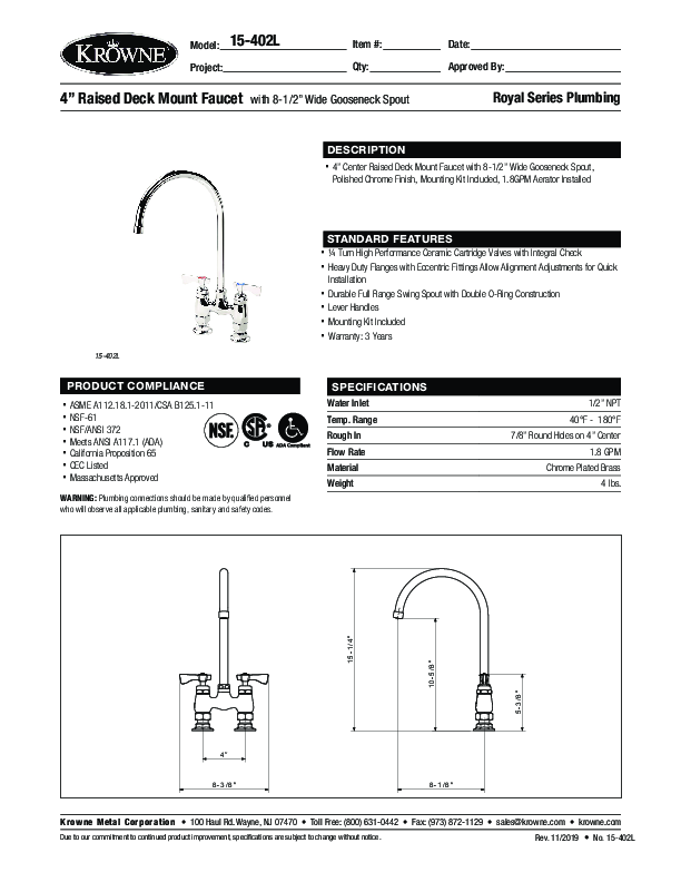 Cutsheet