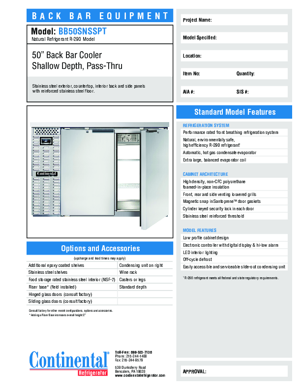 Cutsheet