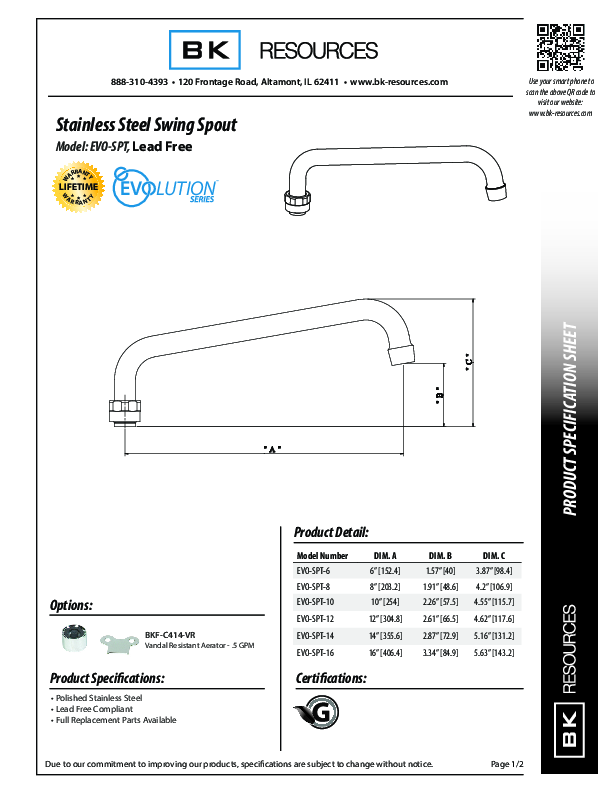 Cutsheet