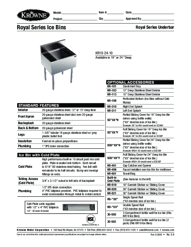 Cutsheet