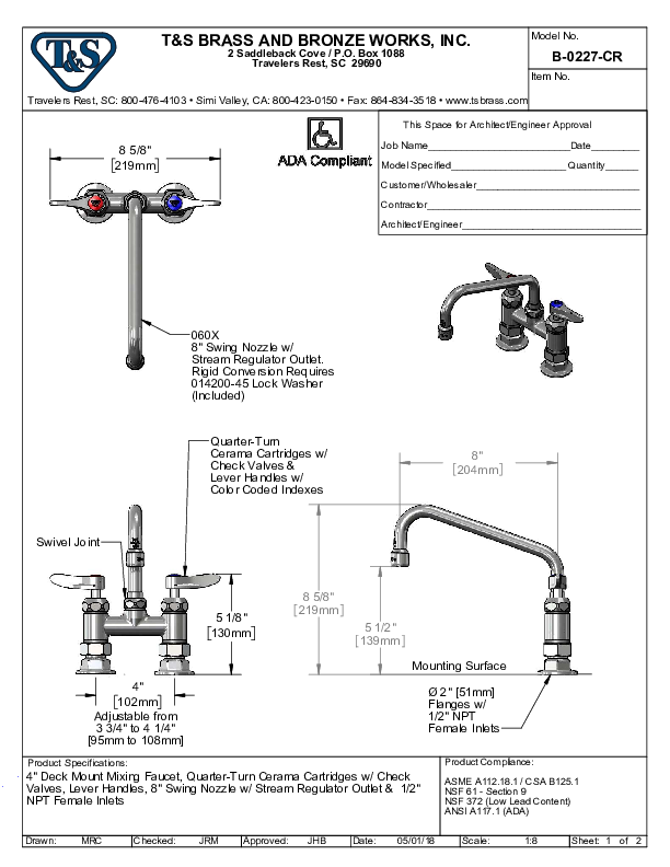 Cutsheet